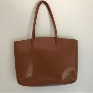 Lodis Brown/Tan Leather Tote
